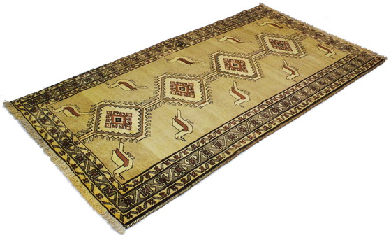 Image 1 of Tapis persan Ancien Ghashghaï Shiraz Tapis nomade 203 X 106 cm