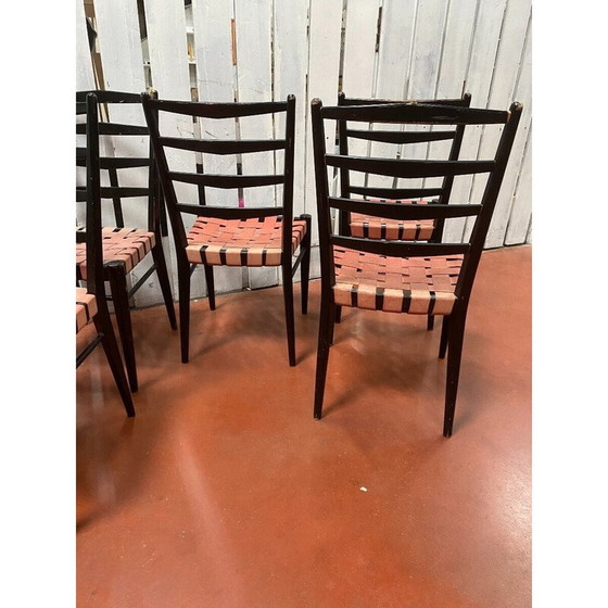 Image 1 of Ensemble de 6 chaises vintage par Cees Braakman pour Pastoe, Hollande 1960