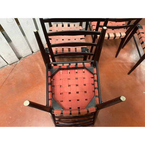 Image 1 of Ensemble de 6 chaises vintage par Cees Braakman pour Pastoe, Hollande 1960