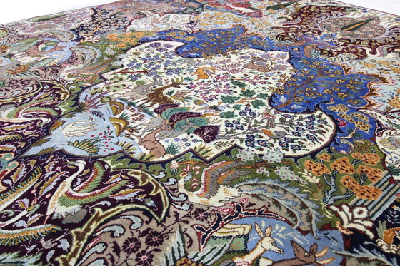 Image 1 of Tapis persan original noué à la main Kashmar Fein Paradise Design 389 X 296 cm Top Condition