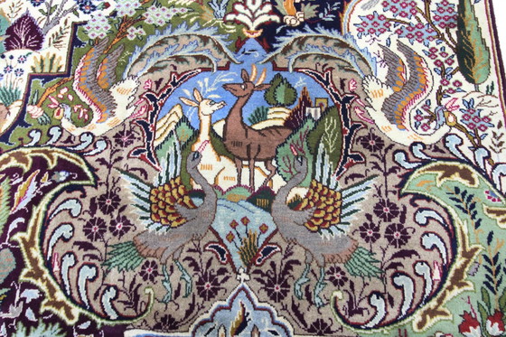 Image 1 of Tapis persan original noué à la main Kashmar Fein Paradise Design 389 X 296 cm Top Condition