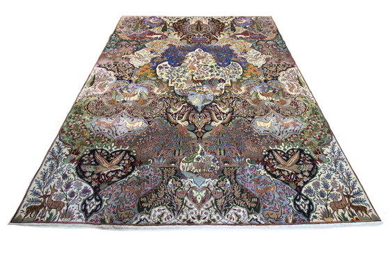 Image 1 of Tapis persan original noué à la main Kashmar Fein Paradise Design 389 X 296 cm Top Condition