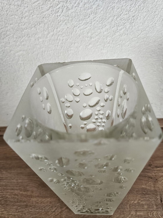Image 1 of Vase en verre vintage Eryka Trzewik Drost - Zabkowice Glass Works 1971