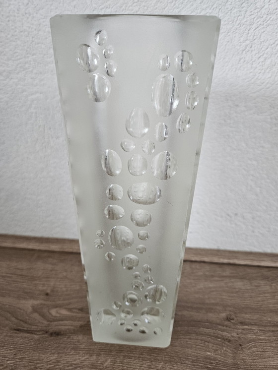 Image 1 of Vase en verre vintage Eryka Trzewik Drost - Zabkowice Glass Works 1971
