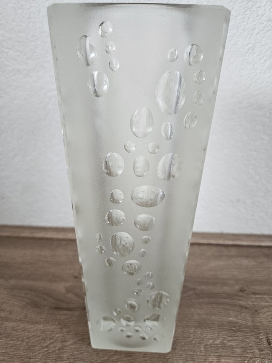 Image 1 of Vase en verre vintage Eryka Trzewik Drost - Zabkowice Glass Works 1971