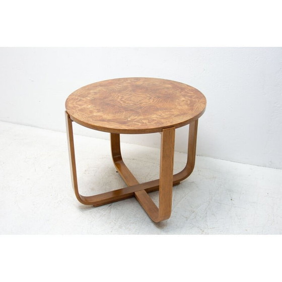 Image 1 of Table basse moderniste vintage en hêtre courbé "H-168" par Jindrich Halabala pour UP Závody, 1930