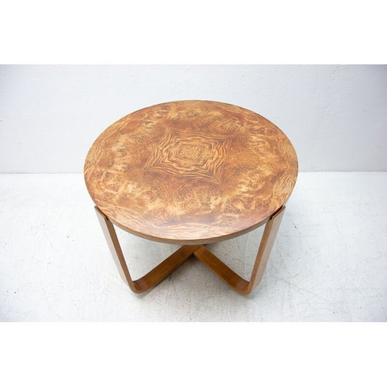 Image 1 of Table basse moderniste vintage en hêtre courbé "H-168" par Jindrich Halabala pour UP Závody, 1930