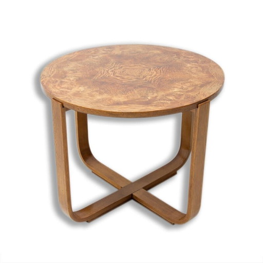 Table basse moderniste vintage en hêtre courbé "H-168" par Jindrich Halabala pour UP Závody, 1930