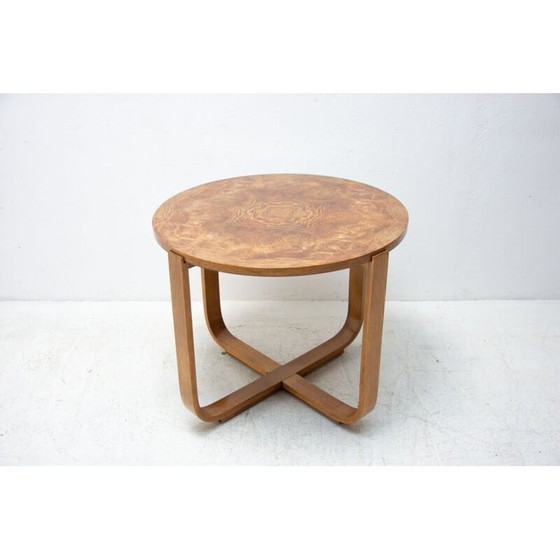 Image 1 of Table basse moderniste vintage en hêtre courbé "H-168" par Jindrich Halabala pour UP Závody, 1930