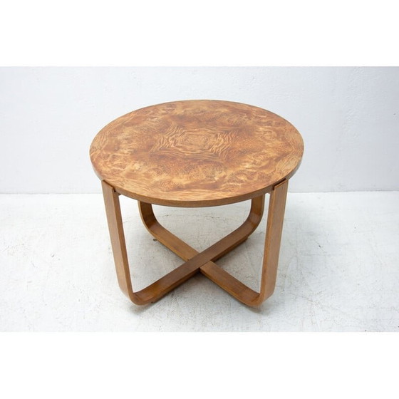 Image 1 of Table basse moderniste vintage en hêtre courbé "H-168" par Jindrich Halabala pour UP Závody, 1930