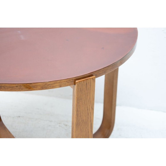 Image 1 of Table basse moderniste vintage en hêtre courbé "H-168" par Jindrich Halabala pour UP Závody, 1930