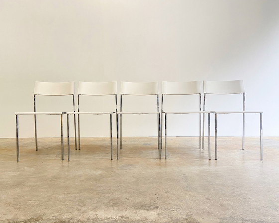 Image 1 of 5X chaises de salle à manger vintage Bontempi Midia