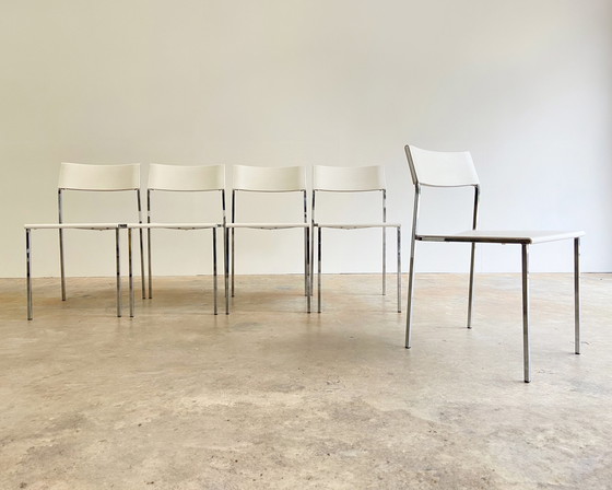 Image 1 of 5X chaises de salle à manger vintage Bontempi Midia