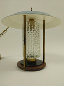 Lanterne Vintage en bois de teck, France 1960