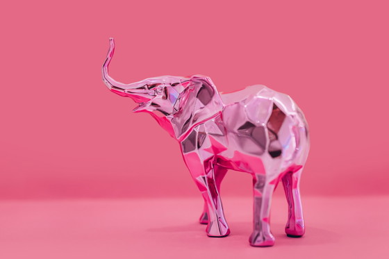 Image 1 of Richard Orlinski Elephant Spirit Pink