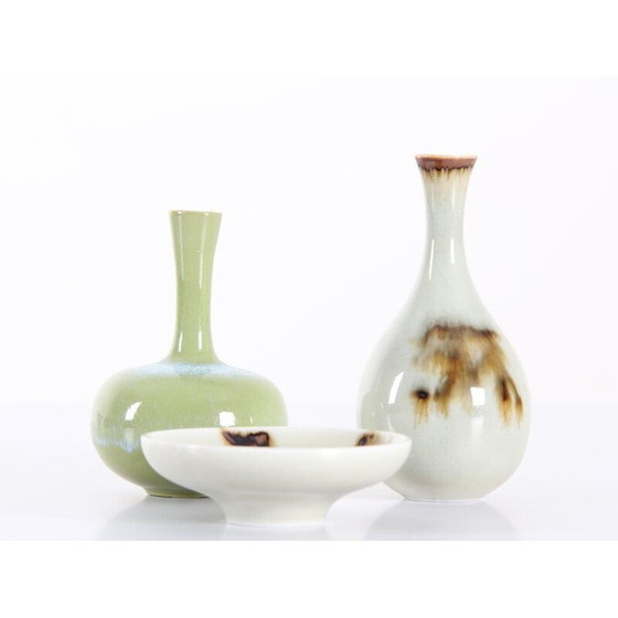 Image 1 of Vase et bol en céramique vintage de Rörstrand, 1960