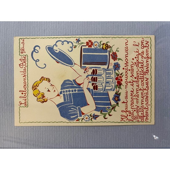 Image 1 of Peinture vintage d'illustrations pour enfants par J Duché, 1950