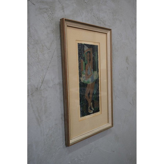 Image 1 of Lithographie vintage sur papier de Fabian Lundqvist, 1958