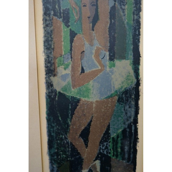 Image 1 of Lithographie vintage sur papier de Fabian Lundqvist, 1958