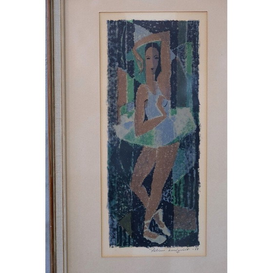 Image 1 of Lithographie vintage sur papier de Fabian Lundqvist, 1958