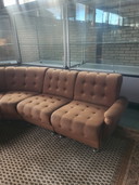 Canapé Vintage Elements Velvet Brown