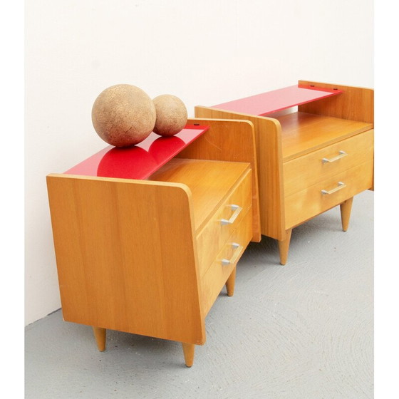 Image 1 of Paire de commodes vintage "Duo XS" en érable, Allemagne 1950