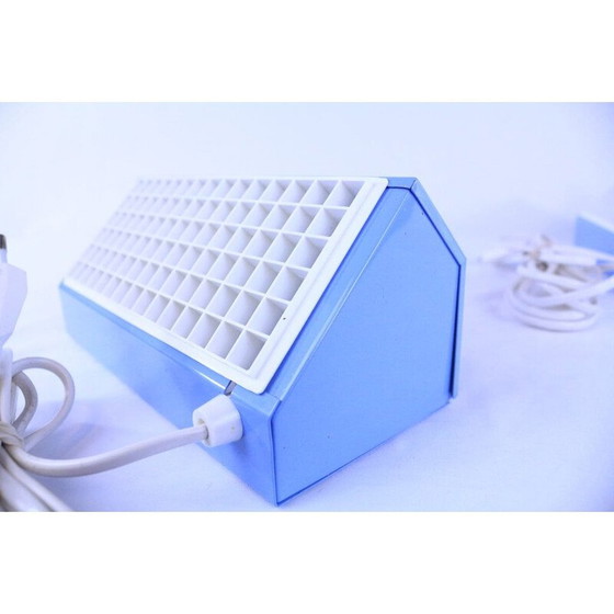 Image 1 of Paire d'appliques vintage bleues et blanches d'Ikea, 1980