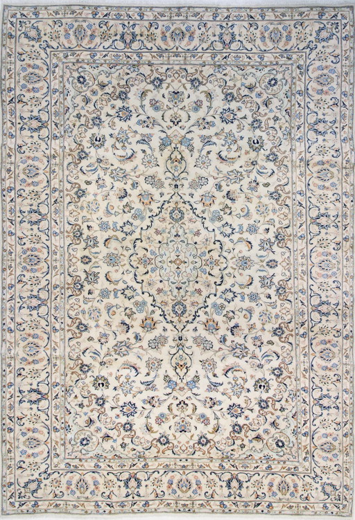 Tapis persan original noué à la main Keshan 357 X 242 cm Très bon état Fin