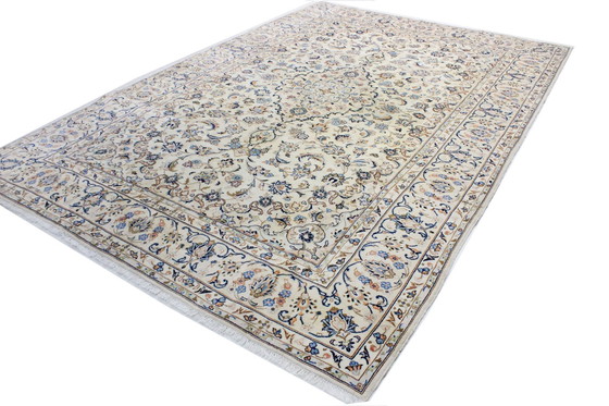 Image 1 of Tapis persan original noué à la main Keshan 357 X 242 cm Très bon état Fin