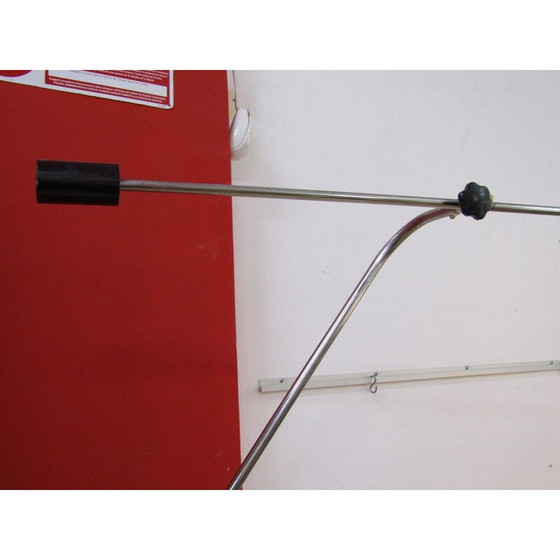 Image 1 of Lampadaire vintage en acier chromé et plexiglas, 1970