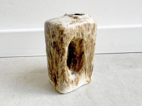 Image 1 of 1X Marei Fat Lava Ceramic Block Vase/Vase