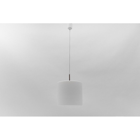 Image 1 of Plafonnier vintage en verre opalin pour Limburg, Allemagne 1960