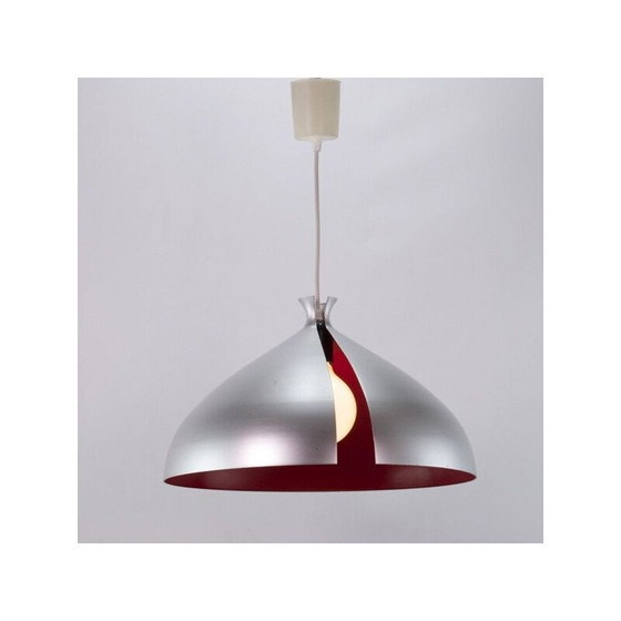 Image 1 of Lampe suspendue vintage avec abat-jour en aluminium, 1970-1980