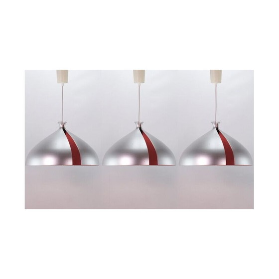 Image 1 of Lampe suspendue vintage avec abat-jour en aluminium, 1970-1980