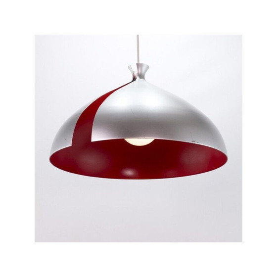 Image 1 of Lampe suspendue vintage avec abat-jour en aluminium, 1970-1980