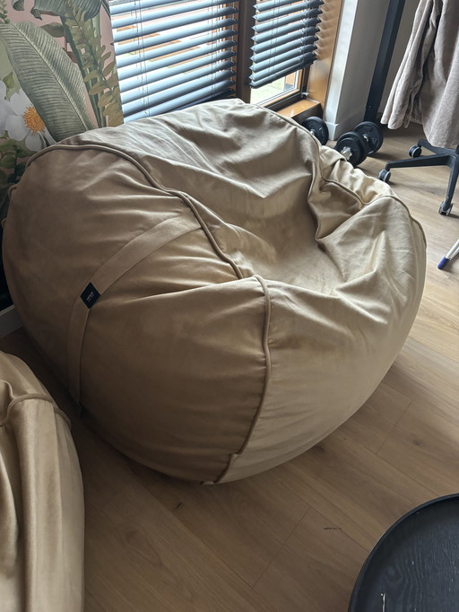 2x Vetsak Beanbag Medium Velvet Caramel