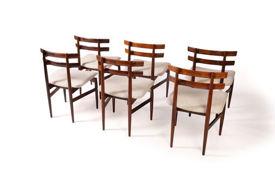 Image 1 of Chaises de salle à manger danoises en bois de rose Poul Hundevad