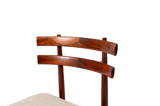 Image 1 of Chaises de salle à manger danoises en bois de rose Poul Hundevad