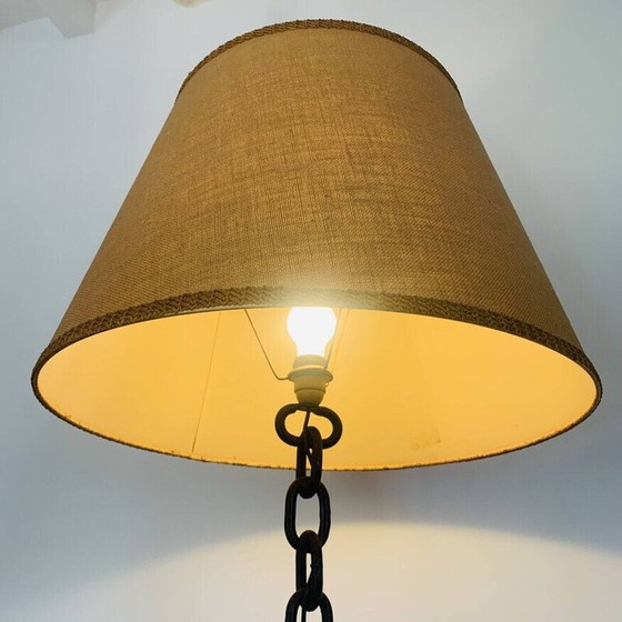 Image 1 of Lampadaire vintage en chaîne marine et fer