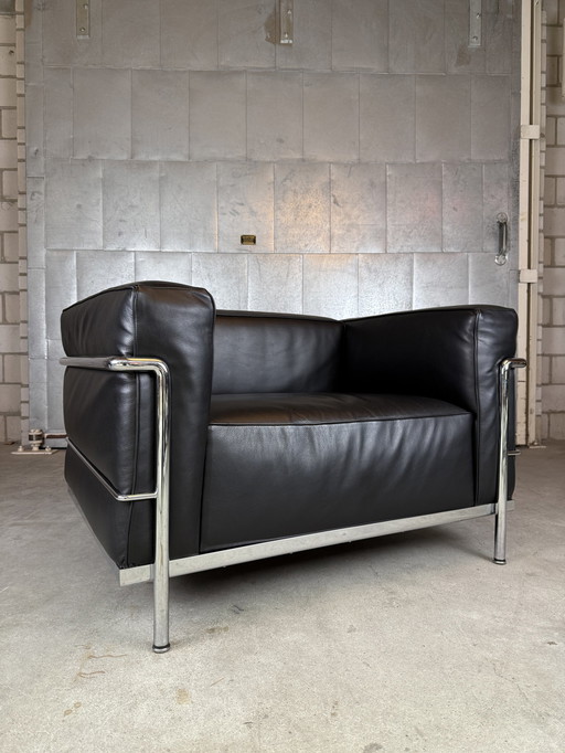 Fauteuil Cassina LC3 de Le Corbusier en cuir de première qualité