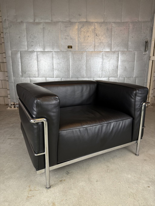 Fauteuil Cassina LC3 de Le Corbusier en cuir de première qualité