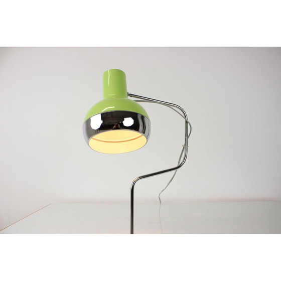 Image 1 of Lampe de table vintage en métal laqué et chrome ajustable par Josef Hurka pour Napako, Tchécoslovaquie 1970