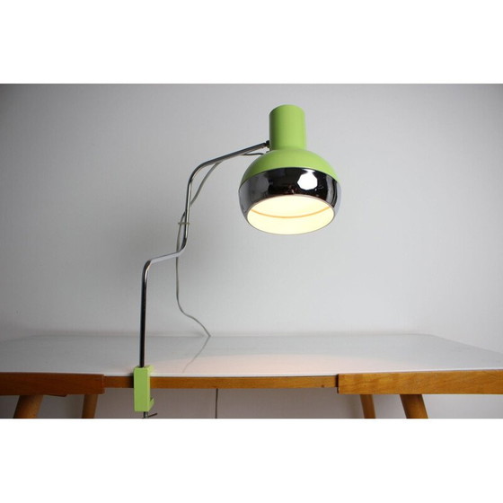 Image 1 of Lampe de table vintage en métal laqué et chrome ajustable par Josef Hurka pour Napako, Tchécoslovaquie 1970