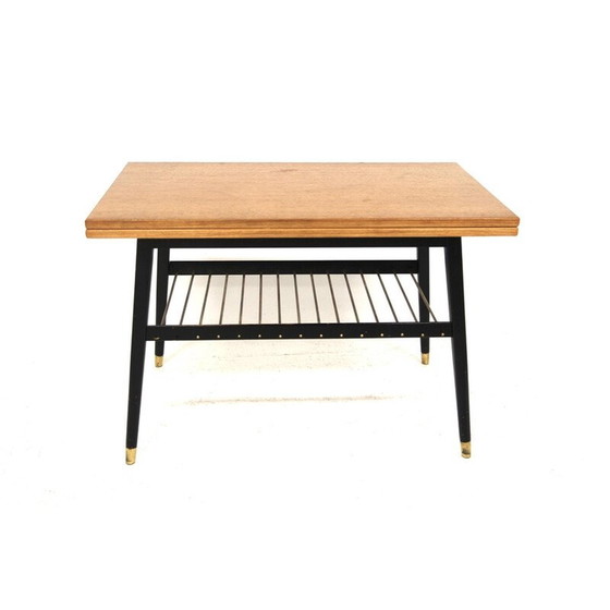 Image 1 of Table basse extensible en teck et hêtre, Suède 1950
