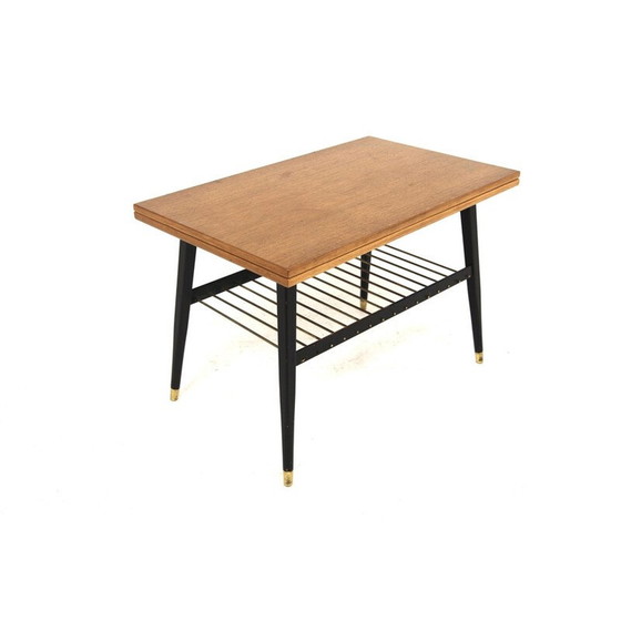 Image 1 of Table basse extensible en teck et hêtre, Suède 1950
