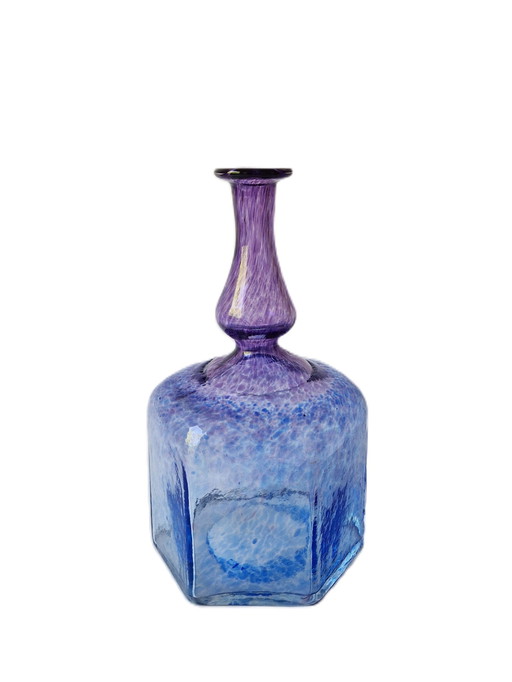 Kosta Boda - Vase bouteille "Antikva" par Bertil Vallien - Collection Artis