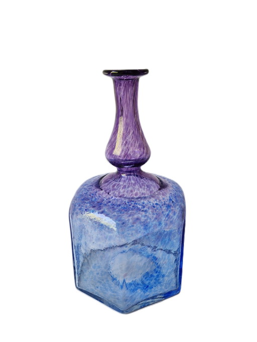 Kosta Boda - Vase bouteille "Antikva" par Bertil Vallien - Collection Artis