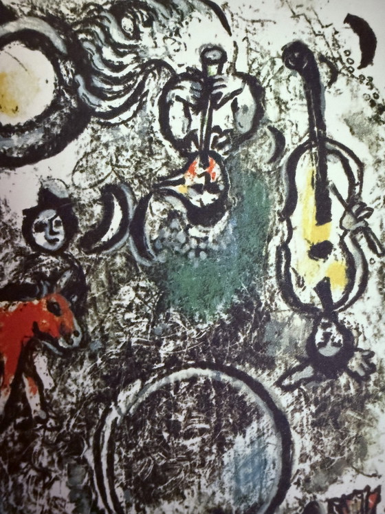 Image 1 of Marc Chagall : "Cimiez". Lithographie en édition limitée. Incluant Double Passe-Partout.