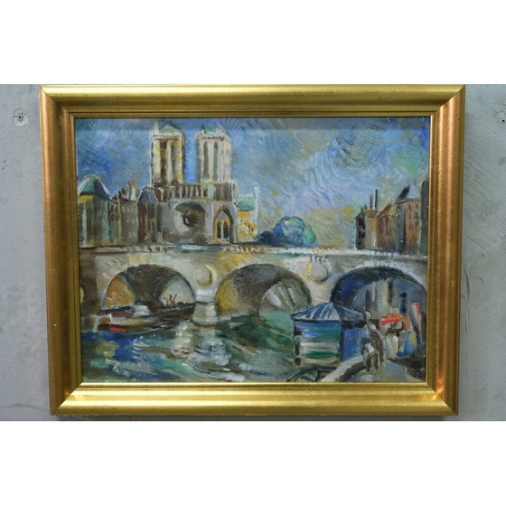 Image 1 of Tableau vintage suédois de Jules Schyl, années 1960
