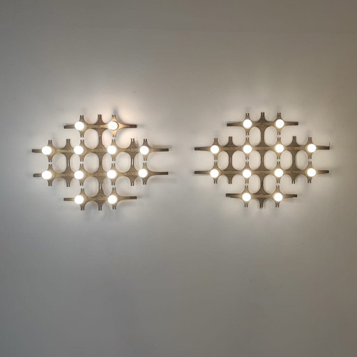 Lampes murales italiennes, 1960S, ensemble de 2